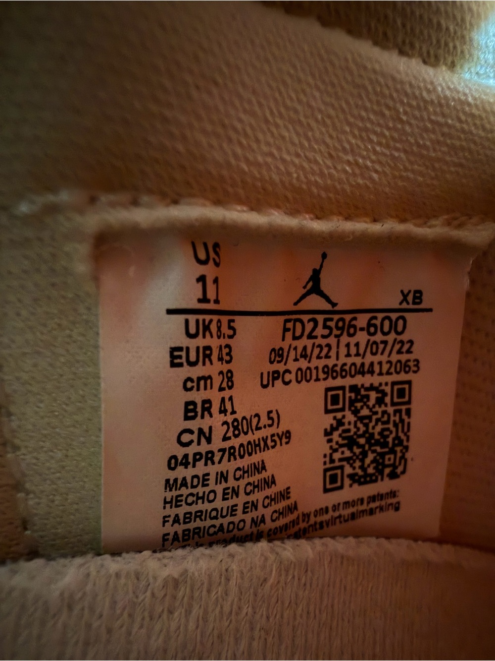 Women’s Jordan 1 Retro High OG Washed Pink - Size 11 - FD2596-600 - Picture 13 of 13